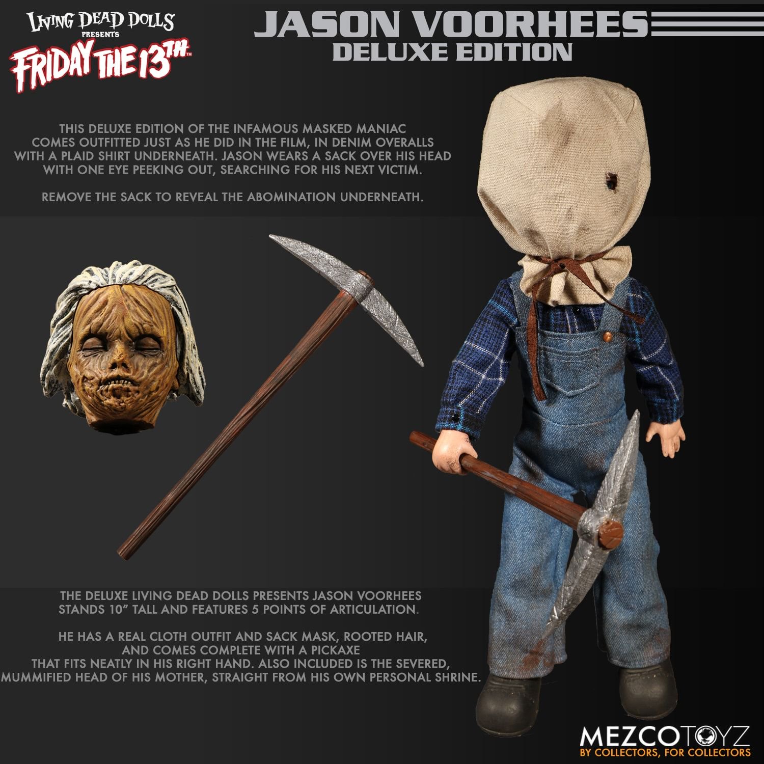 MEZCO Living Dead Dolls Friday the 13th Part 2: Jason Voorhees