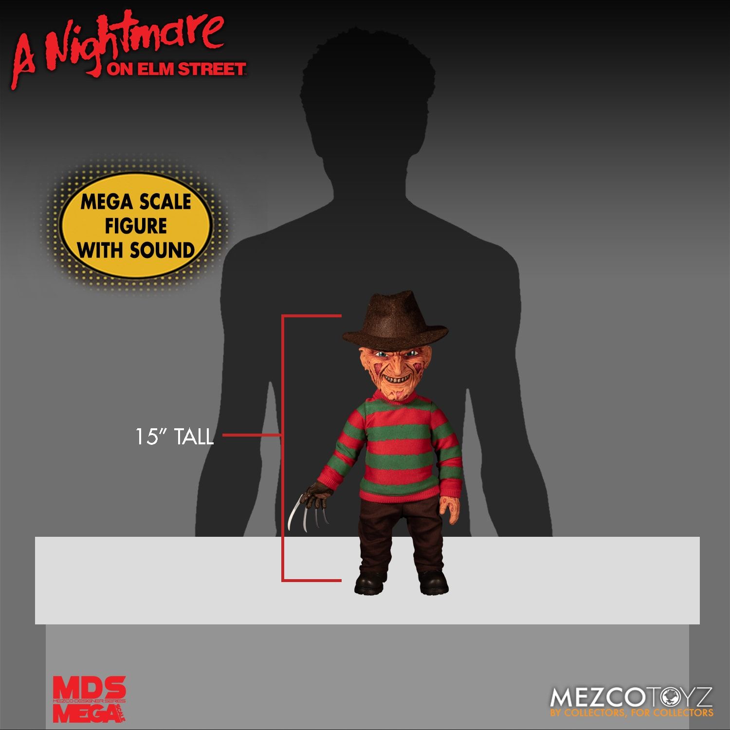 Mezco Mega Scale Talking Freddy Krueger