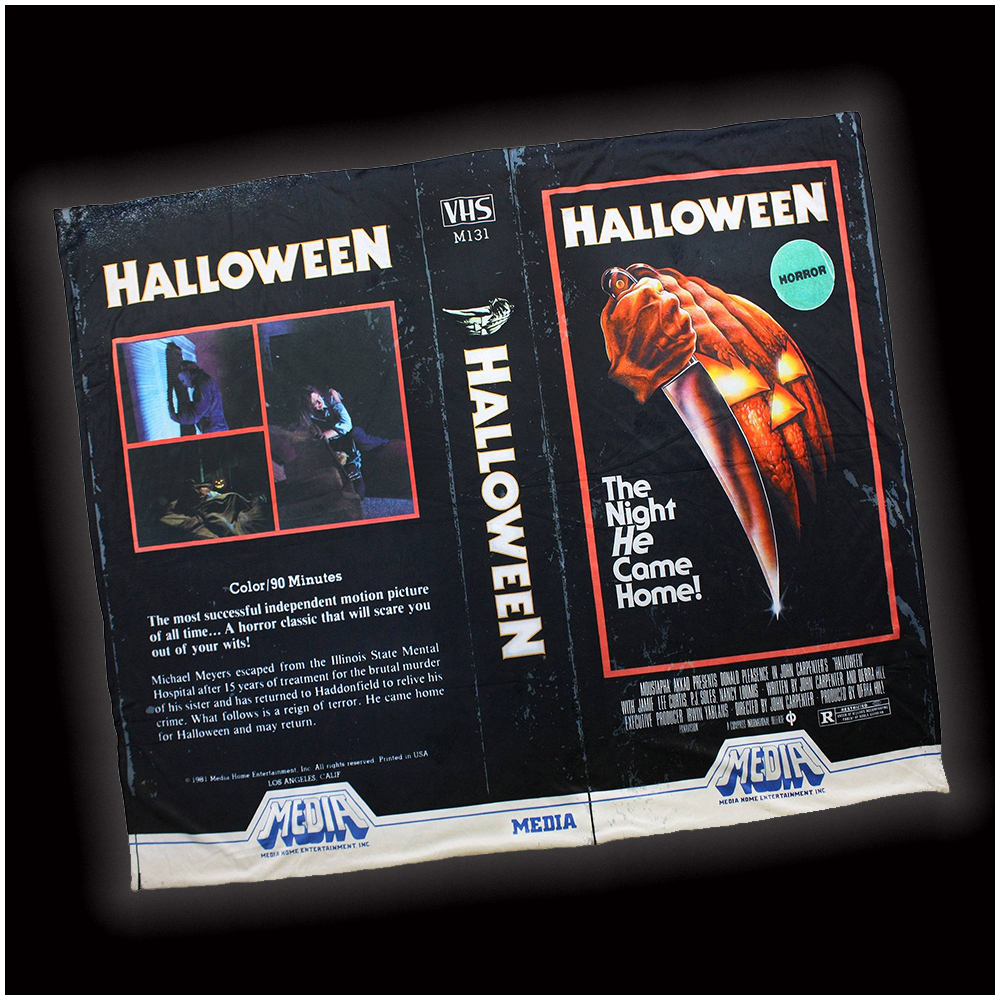 Creepy Co. Halloween VHS Blanket