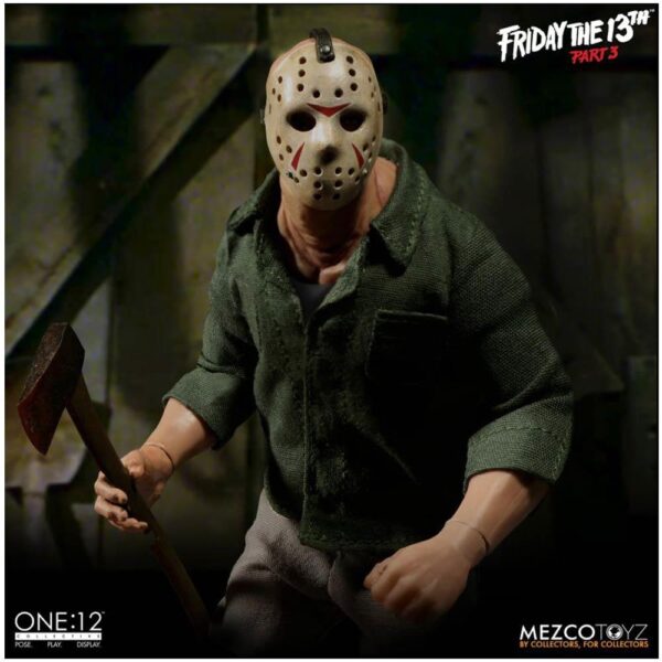 MEZCO One:12 Collective Friday the 13th Part 3 Jason Voorhees Figure-0