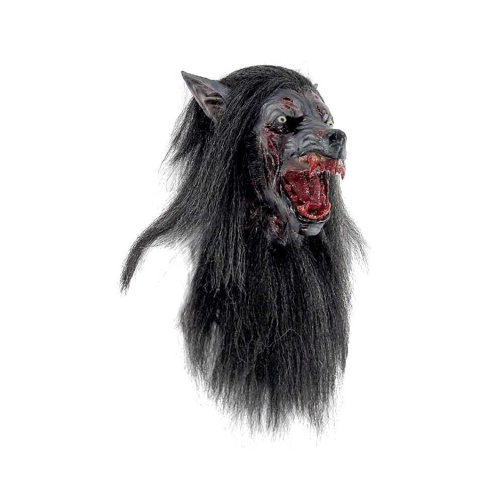 Deluxe Black Werewolf Mask