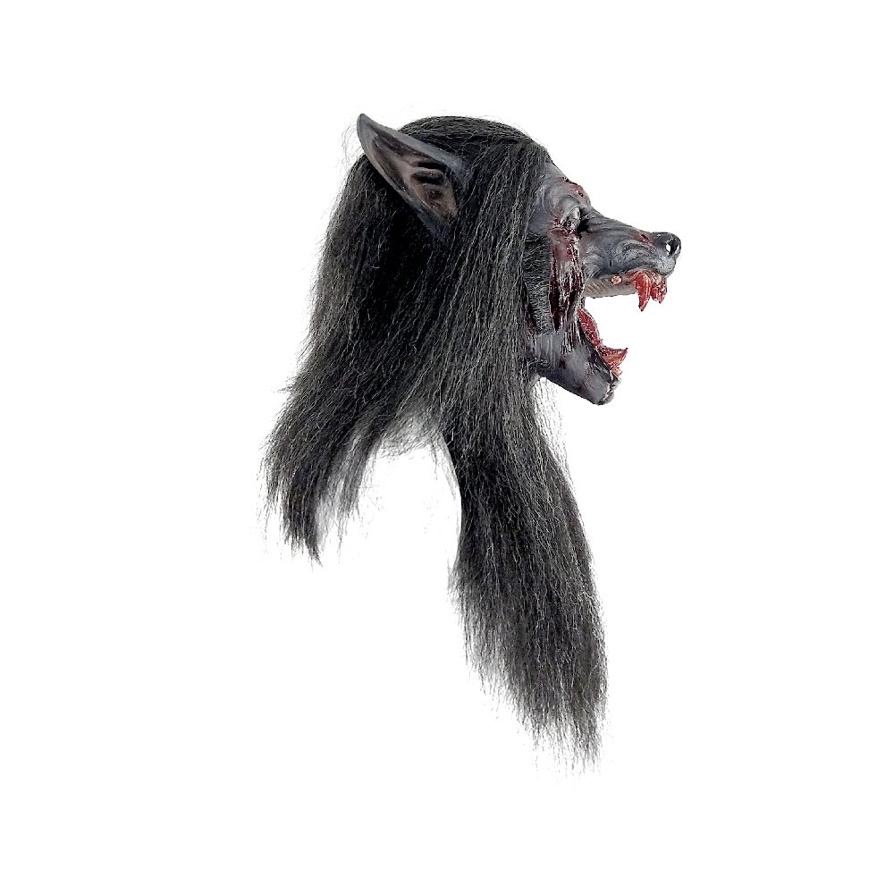 Deluxe Black Werewolf Mask