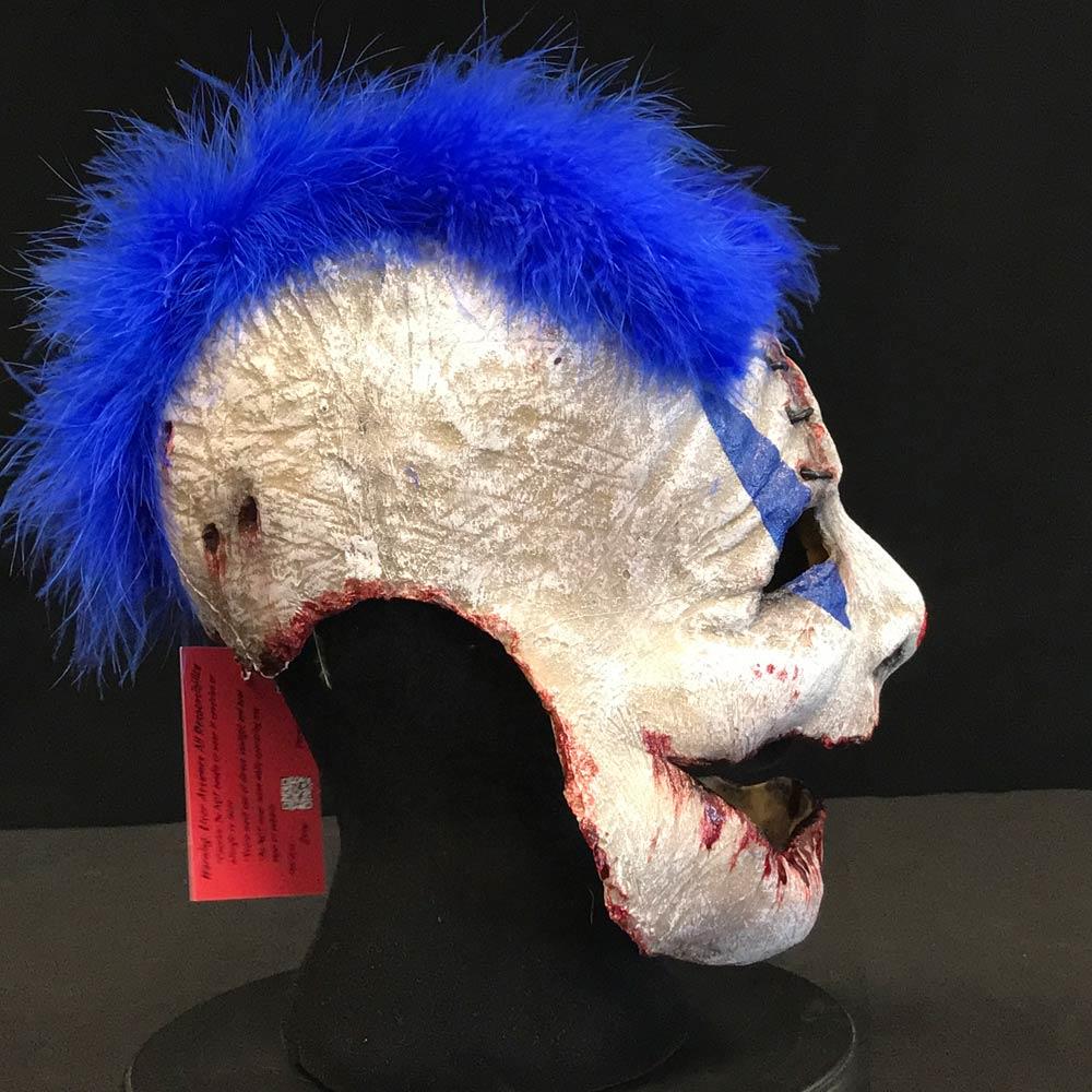 Joker Latex Clown Mask (Blue)