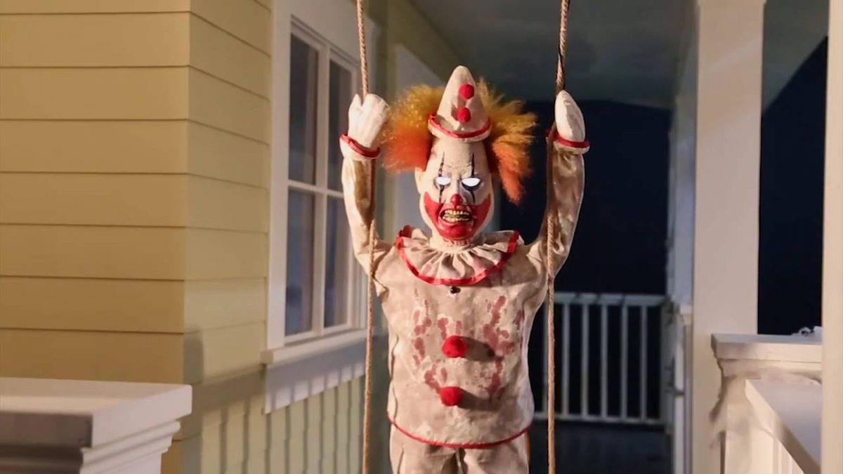 Swinging Clown Doll Animated Prop