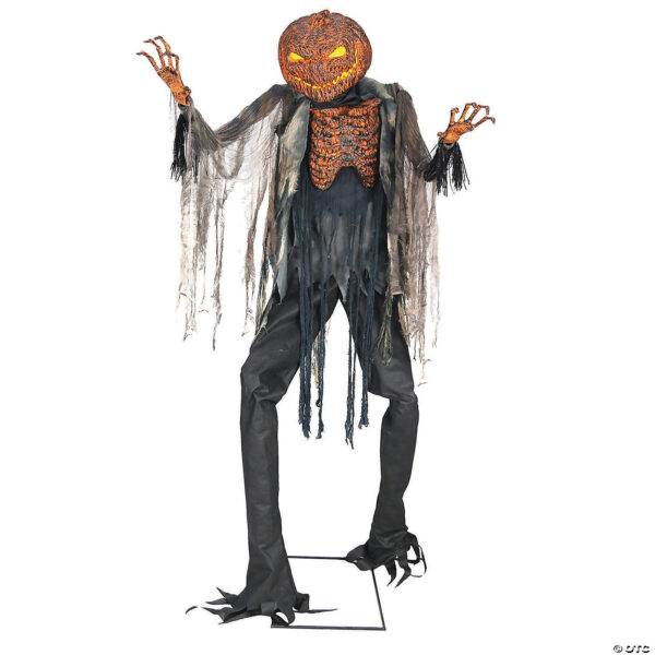 scorched scarecrow animated halloween prop