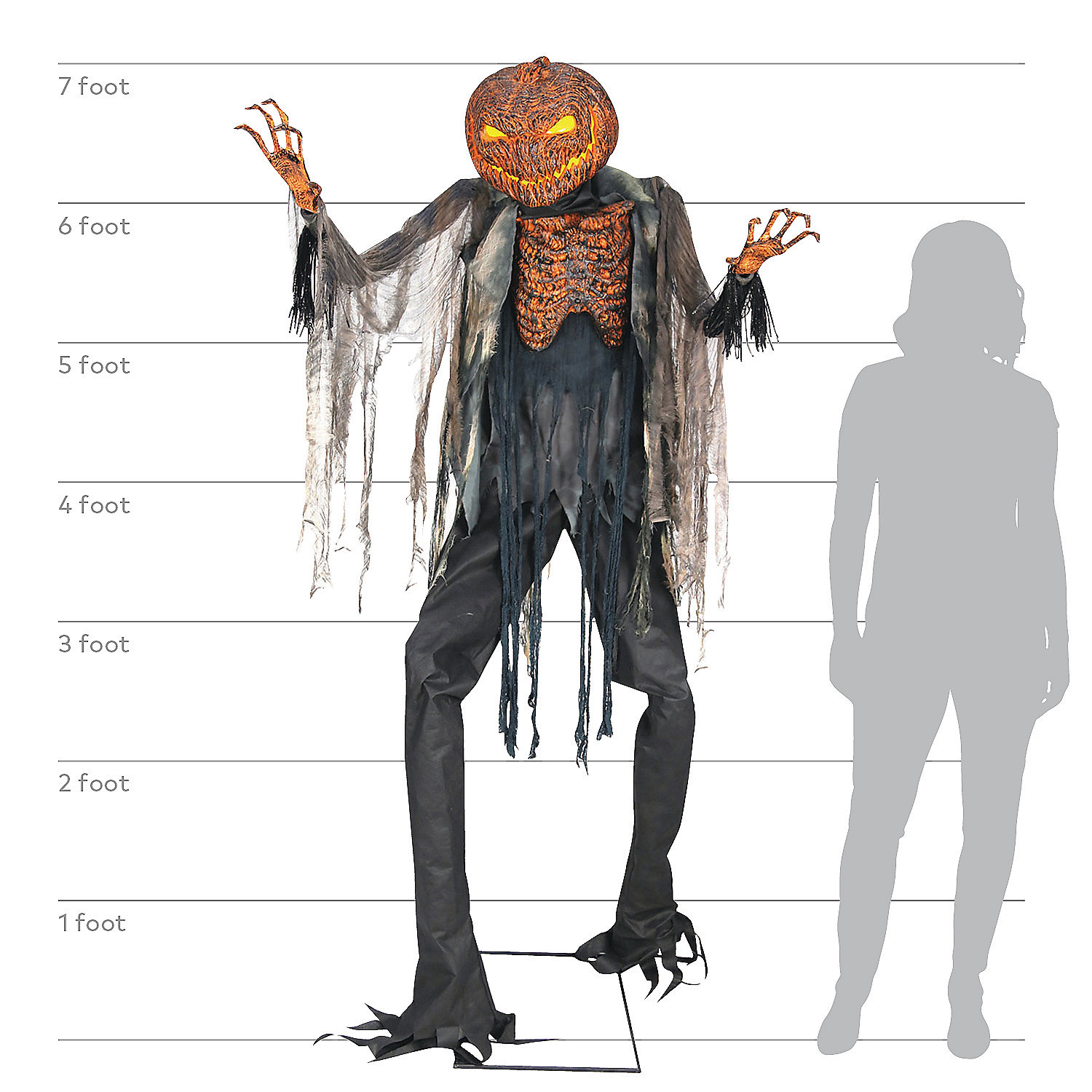 Scorched Scarecrow Animated Figure | Mad About Horror