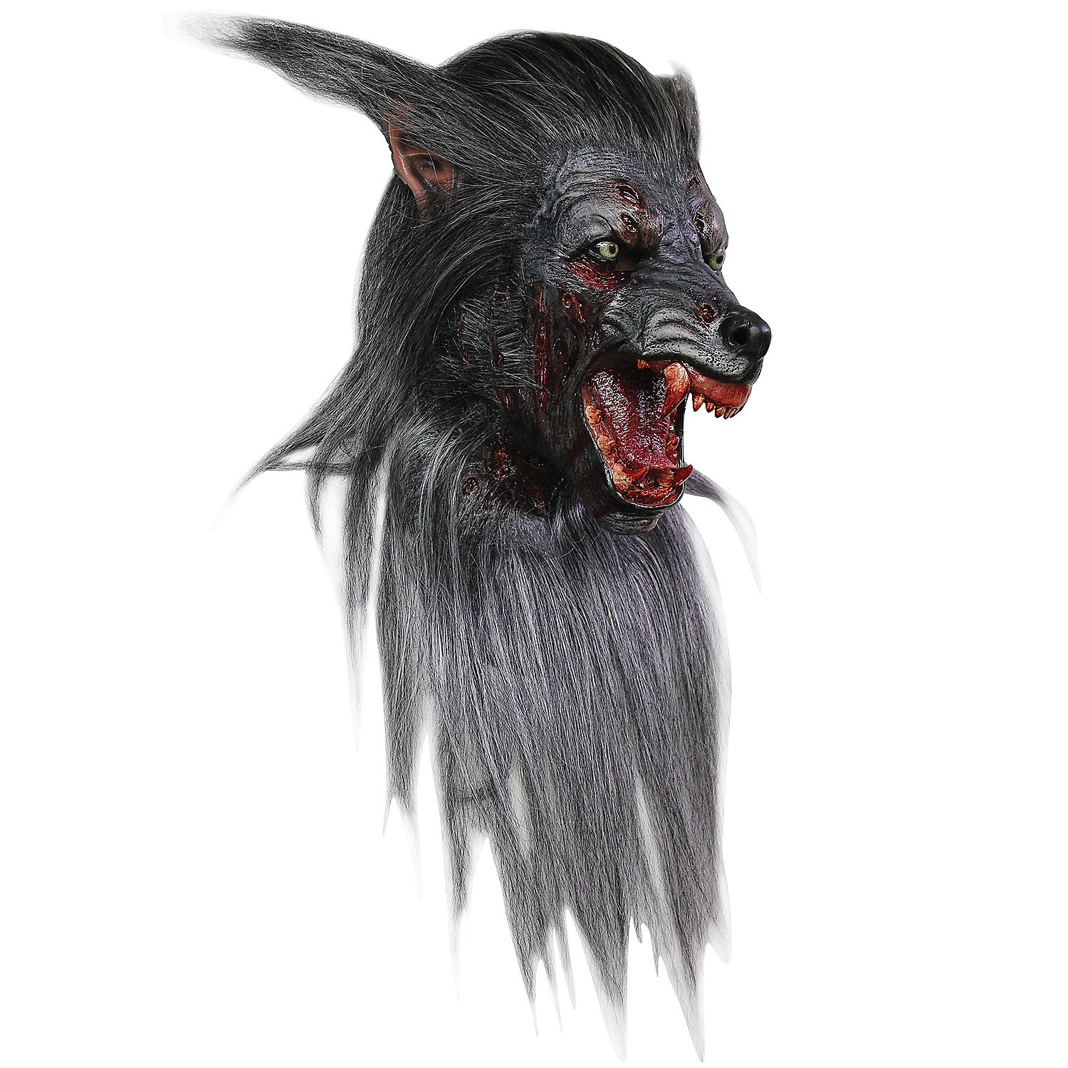 Deluxe Black Werewolf Mask