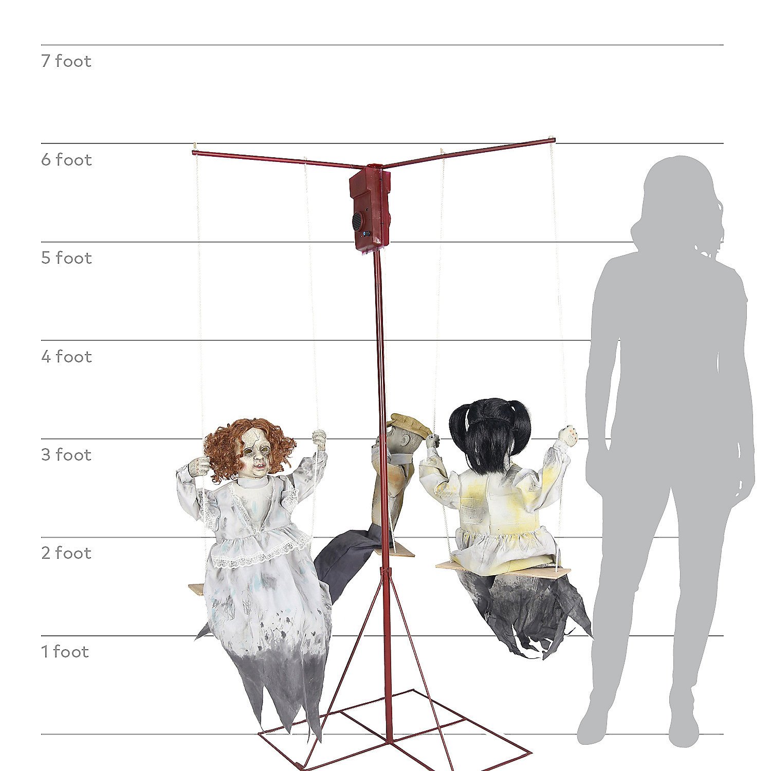 Animated Ghostly Dolls Go-Round