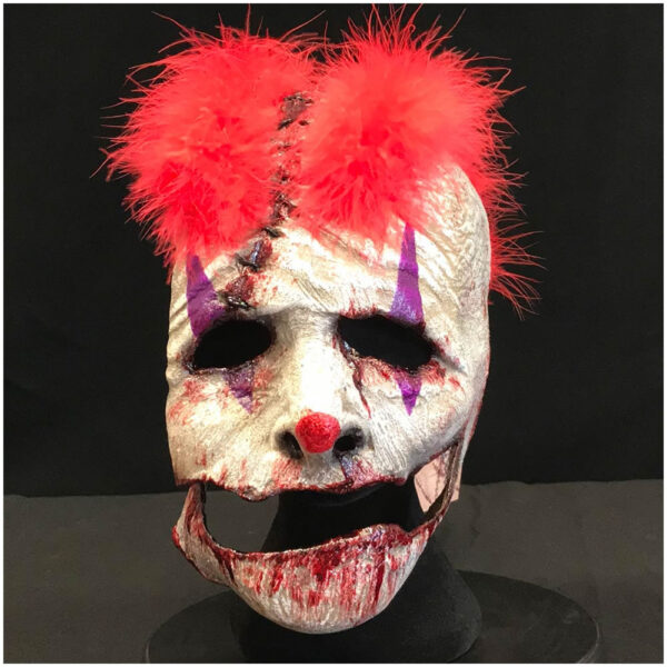 Joker Latex Clown Mask (Red)-0