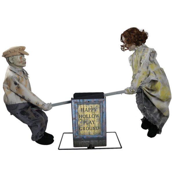 see saw dolls animated halloween prop