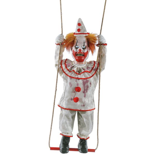 Swinging Happy clown Halloween animatronic