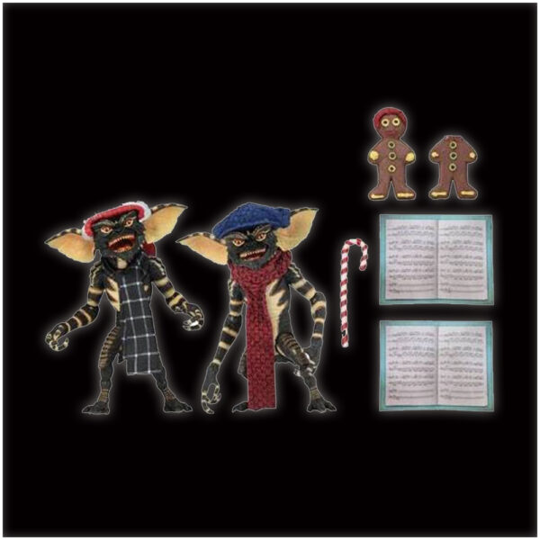 NECA Gremlins 7" Christmas Carol Winter Scene Twin Pack (Set 1) -0