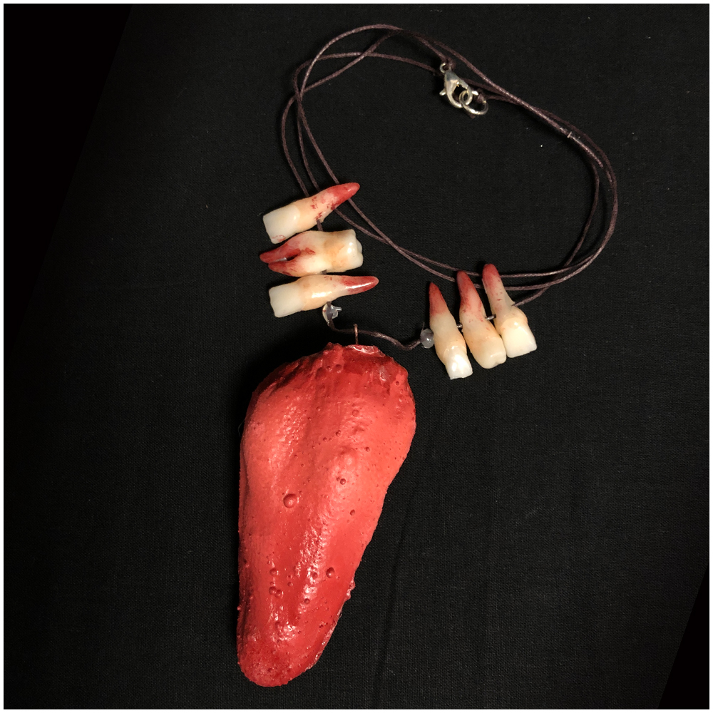 Tongue and Teeth Necklace