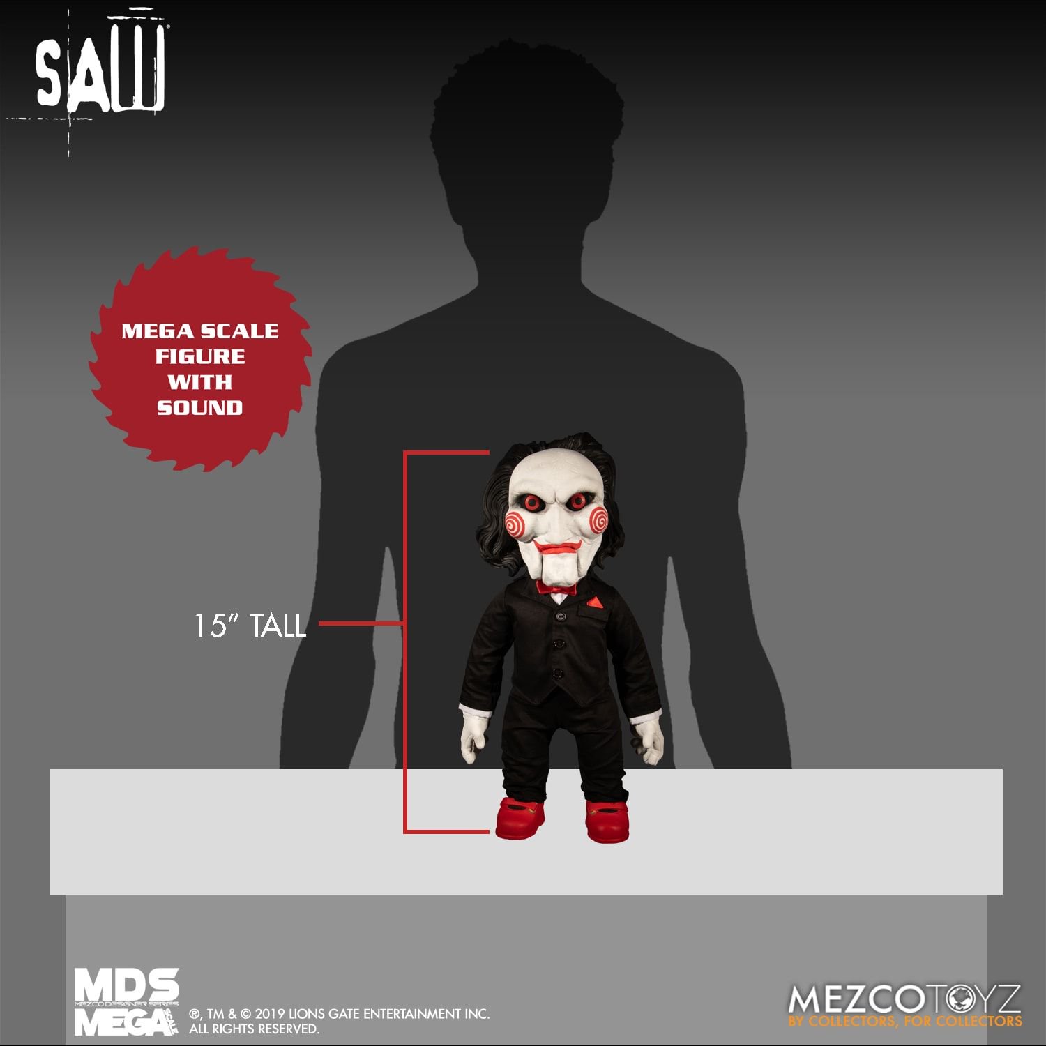 Mezco MDS Mega Scale Saw: Talking Billy