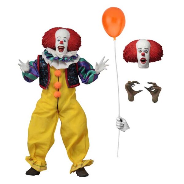 Neca 8" Clothed Pennywise Figure - IT (1990)
