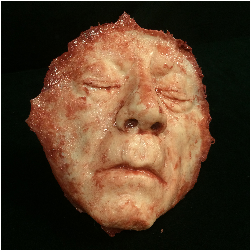 Skinned Silicone Old Man's Face