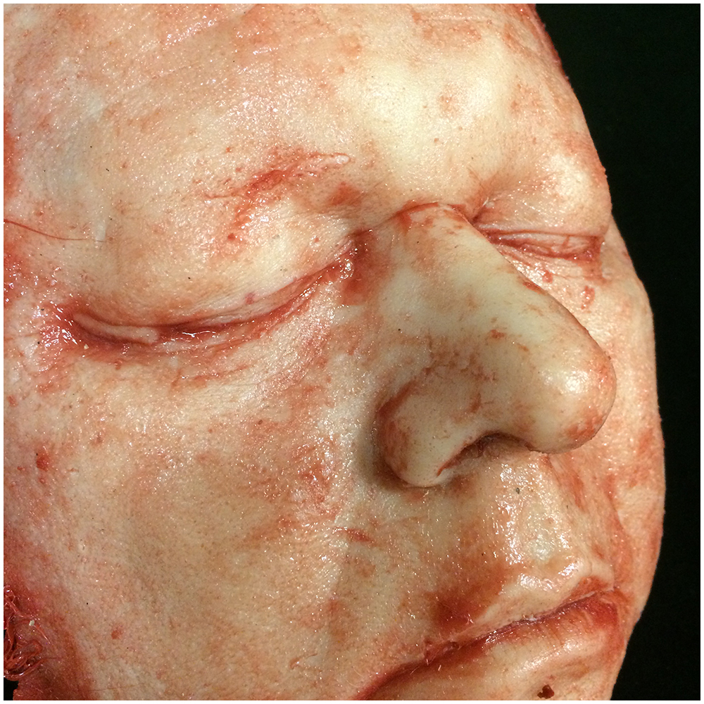 Skinned Silicone Male Face - Ivor