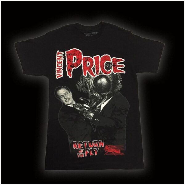 Vincent Price Return Of The Fly T-Shirt-0