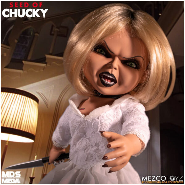 MEZCO Designer Series Mega Scale Seed of Chucky Talking Tiffany-0