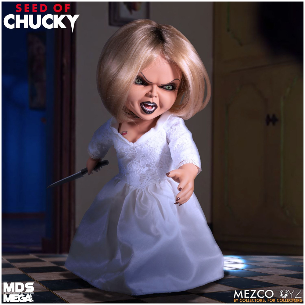 Mezco Designer Series Mega Scale Seed of Chucky Talking Tiffany