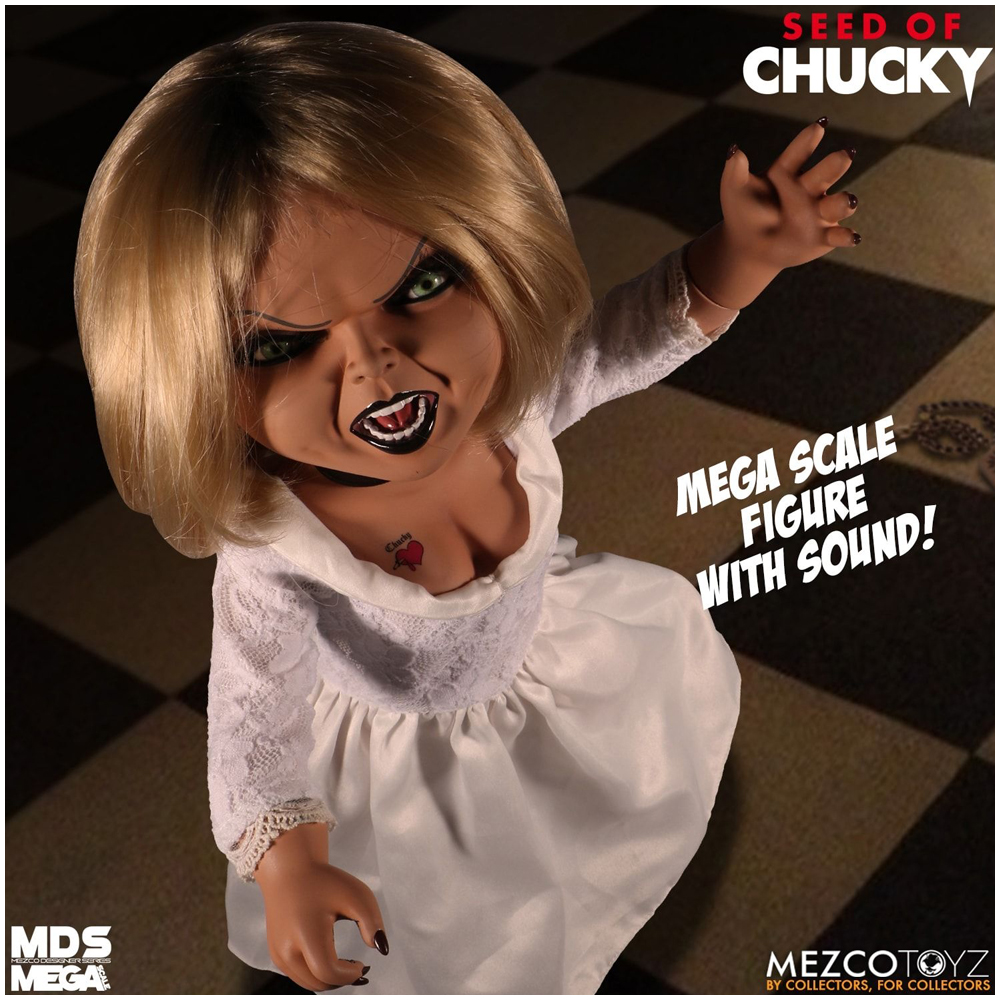 Mezco Designer Series Mega Scale Seed of Chucky Talking Tiffany