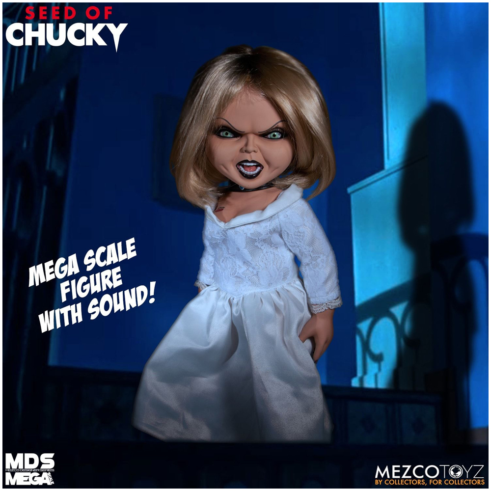 Mezco Designer Series Mega Scale Seed of Chucky Talking Tiffany