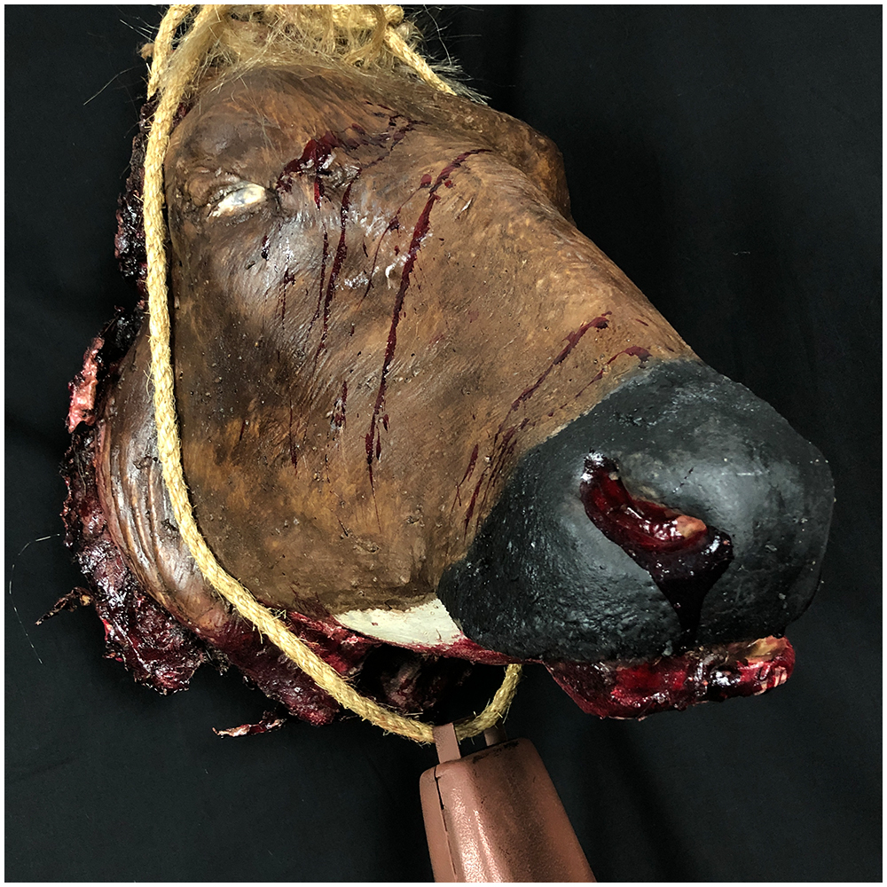 Severed Cow Head - Brown