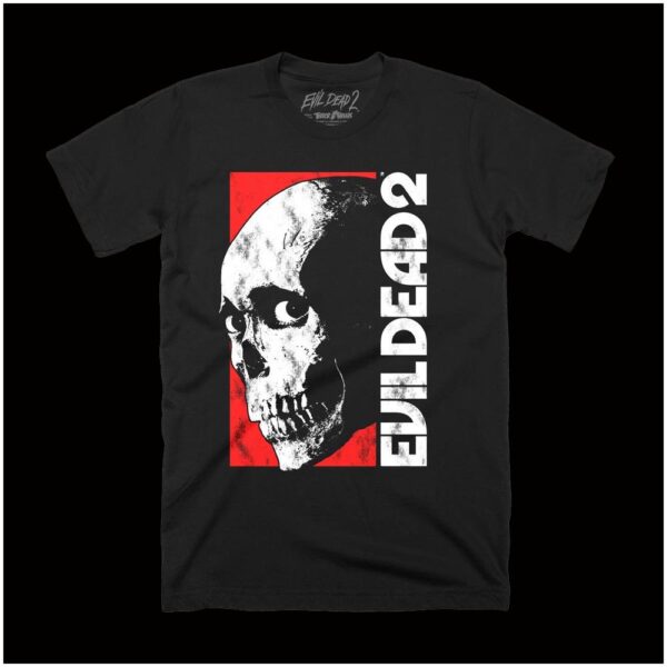 Terror Threads - Evil Dead 2 Classic Skull T-Shirt-0