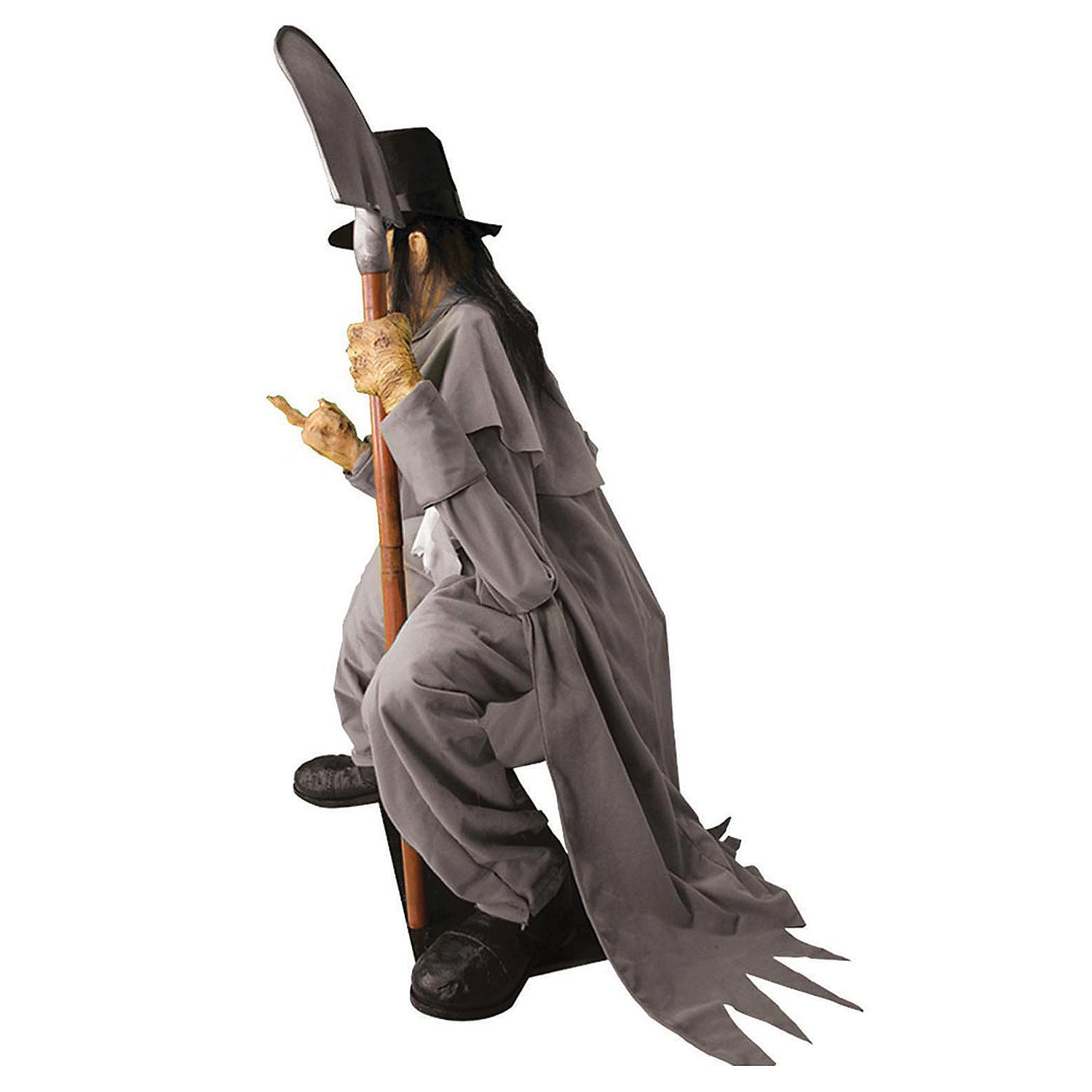 Crouching Grave Digger Animated Prop