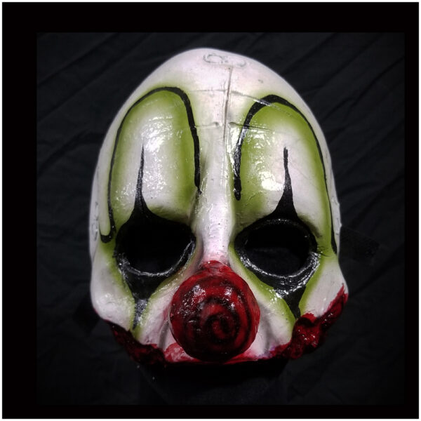 Clown Quarter Mask - Green-0