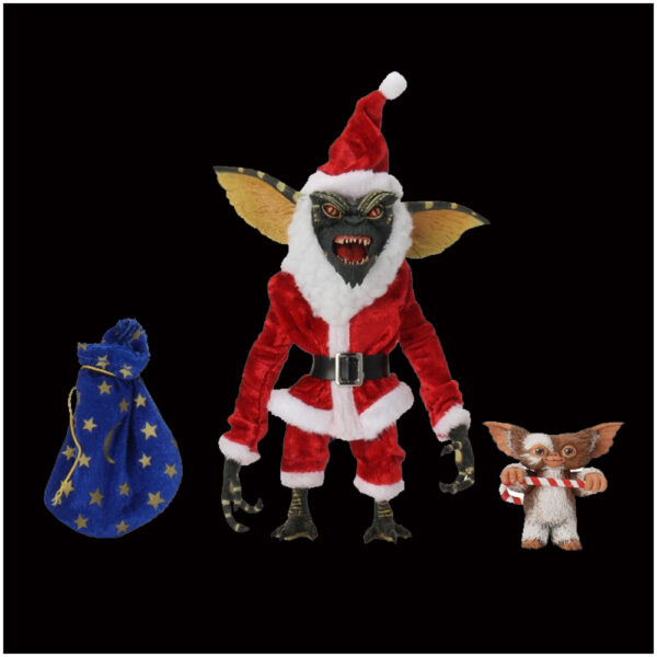 NECA Gremlins Santa Stripe & Gizmo 7" Figure-0