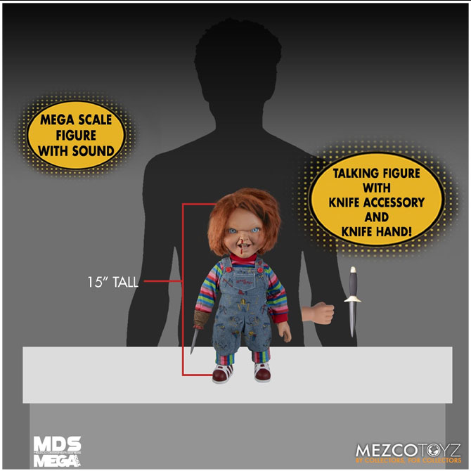 MEZCO MDS Mega Scale Child's Play 2 Talking Menacing Chucky