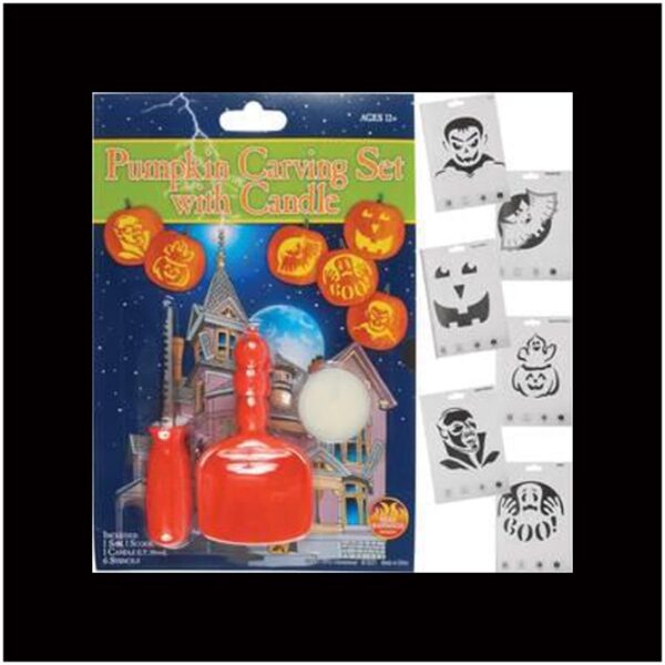 Pumpkin Carving Kit with Candle-0