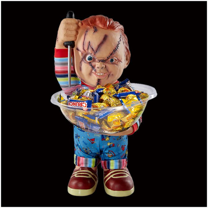 Child's Play Chucky Candy Bowl Greeter (Spirit Halloween)