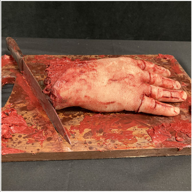 Silicone Hand Chopping Board Escape Room Prop
