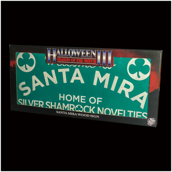 trick or treat studios Halloween 3 - Santa Mira Wooden Sign