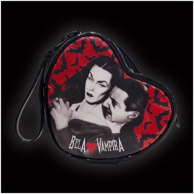 Kreepsville Web Heart Shaped Purse Bag