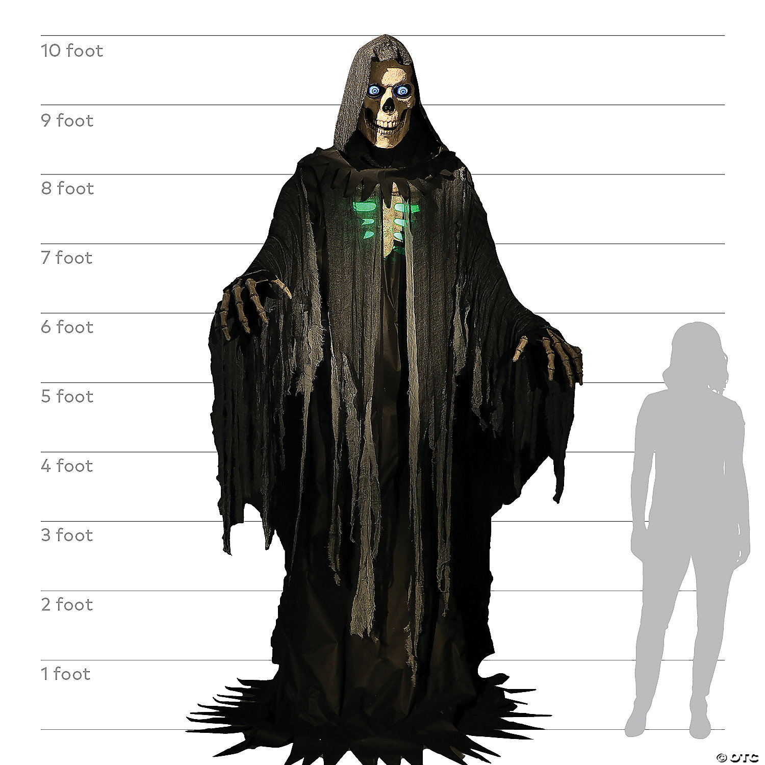 10ft Towering Reaper Animated Prop