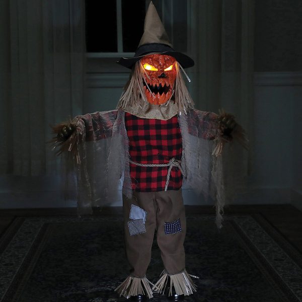 36 in twitching scarecrow Halloween animated prop