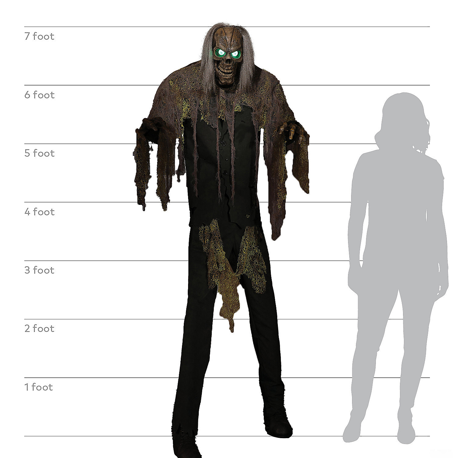 7ft Cellar Dweller Animated Prop