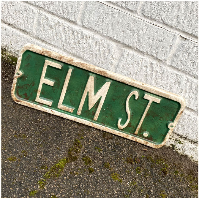 Elm Street Replica Sign