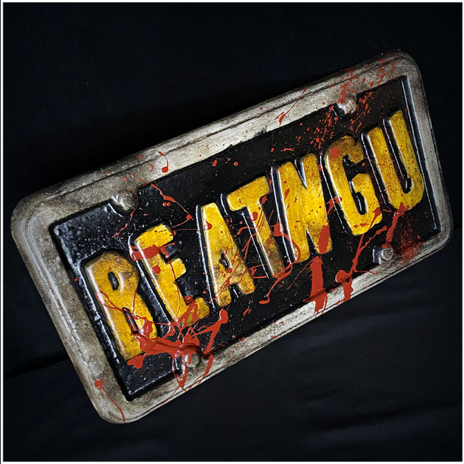 Beatngu' Replica Bloody Licence Plate