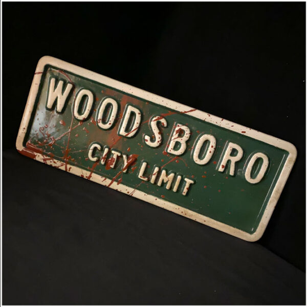 Woodsboro City Limits Replica Bloody Street Sign -0