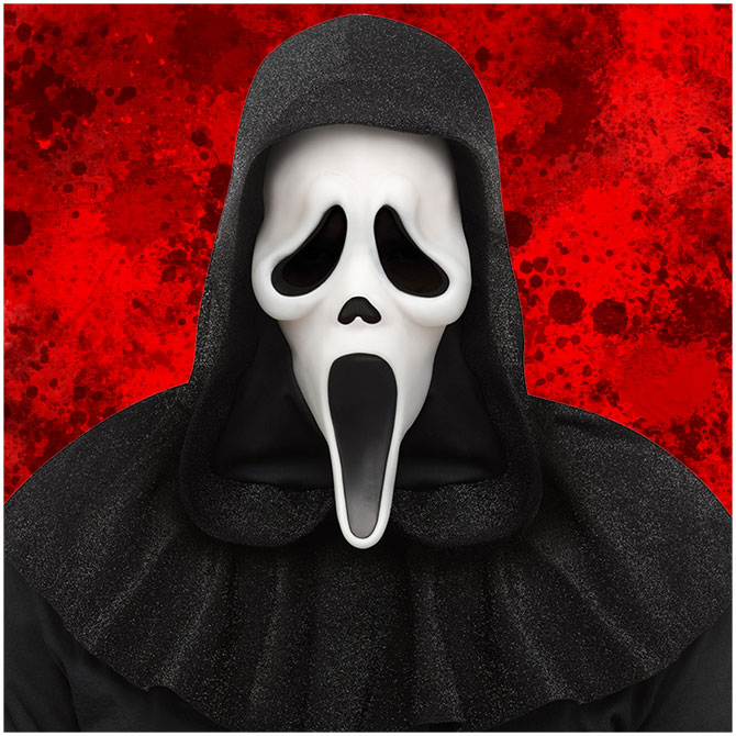 Ghostface 25th Anniversary Scream Movie Mask