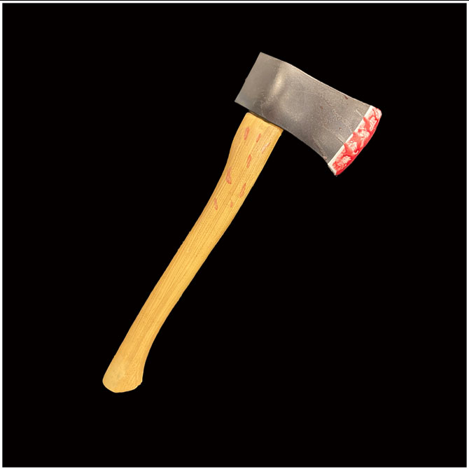 Hatchet with Bloody Blade