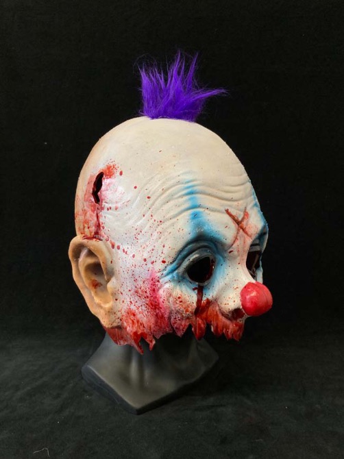 Stitches Clown 3/4 Mask - Purple