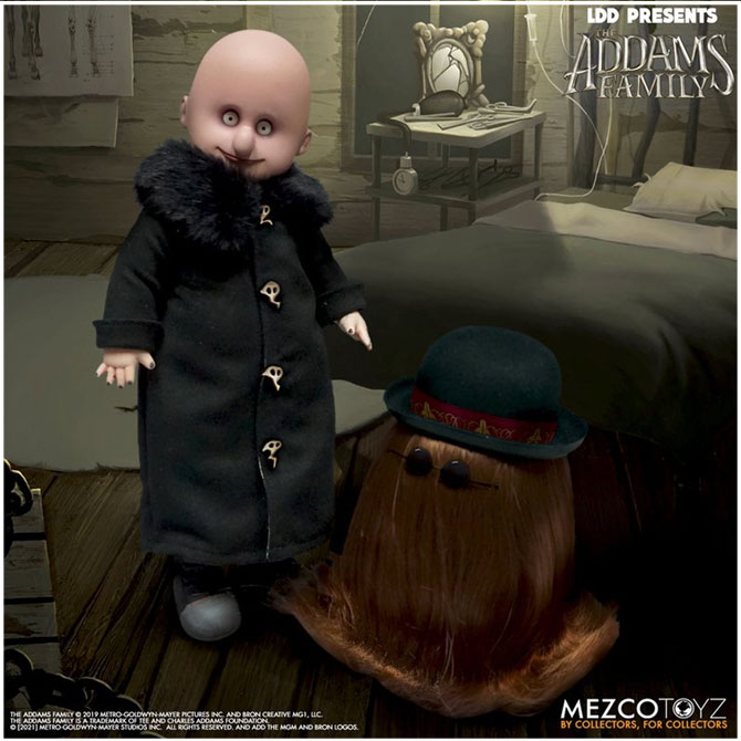 MEZCO Living Dead Dolls - The Addams Family: Fester & IT