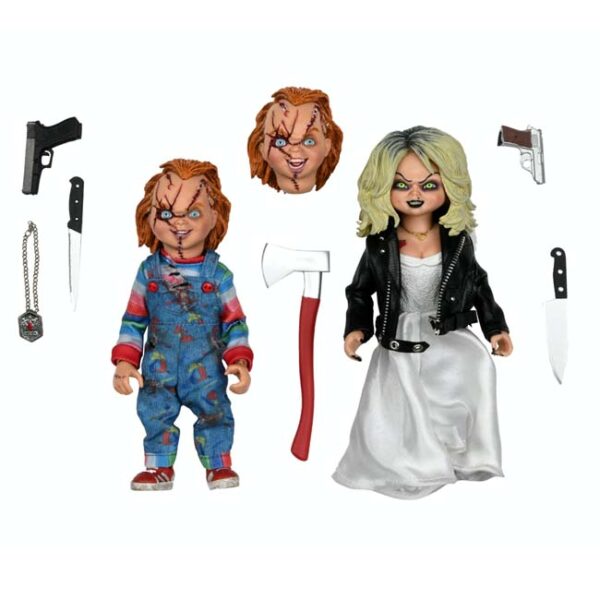 NECA Bride of Chucky - 8″ Scale Clothed Figure – Chucky & Tiffany 2 Pack