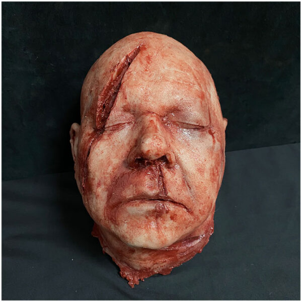 Silicone Severed Head - Abe, Gory