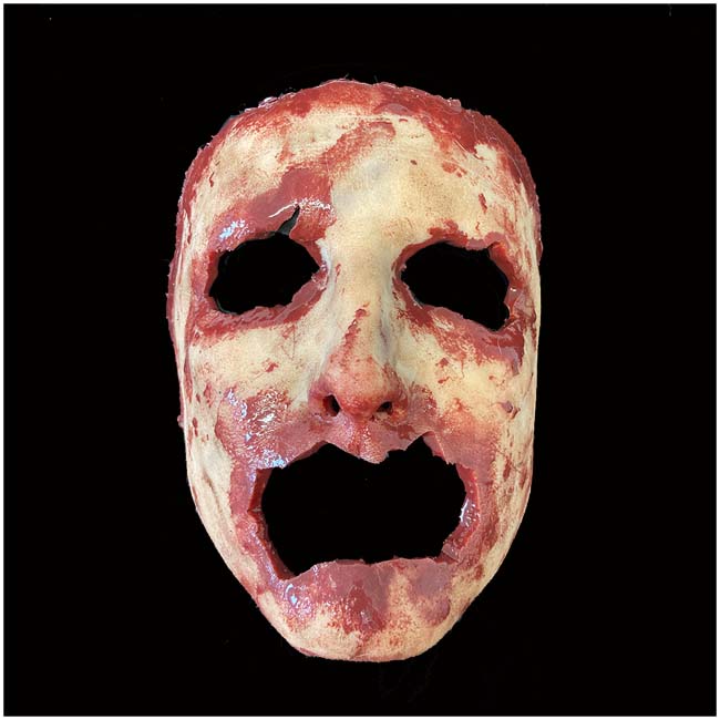 Silicone Skinned Face Mask - BRIAN, Jagged Eyes & Mouth